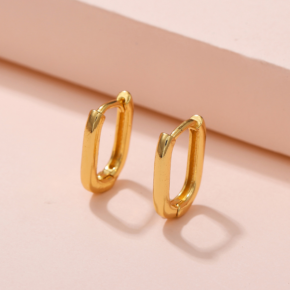 Gold-plated Simple Earrings Copper Ornaments Ear Clip 8 c7bacce3 3e29 4a96 bff9 ad63e4a79694 Gold-plated Simple Earrings Copper Ornaments Ear Clip