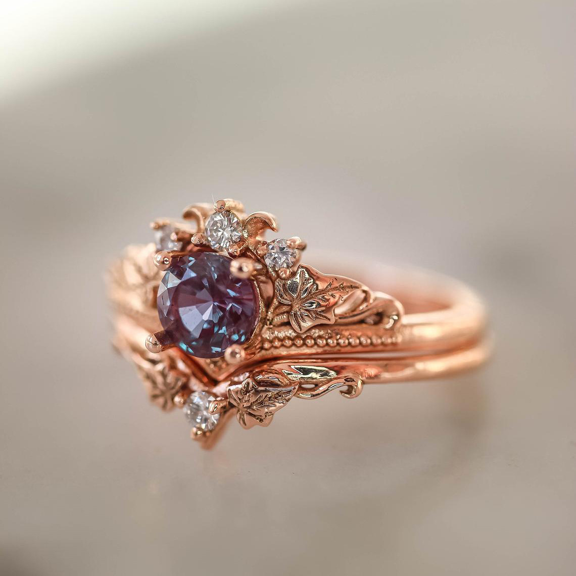 c7f3cbcf c3eb 4672 a55f 7f95de52bb89 European And American Rose Gold Plated Engagement Ring