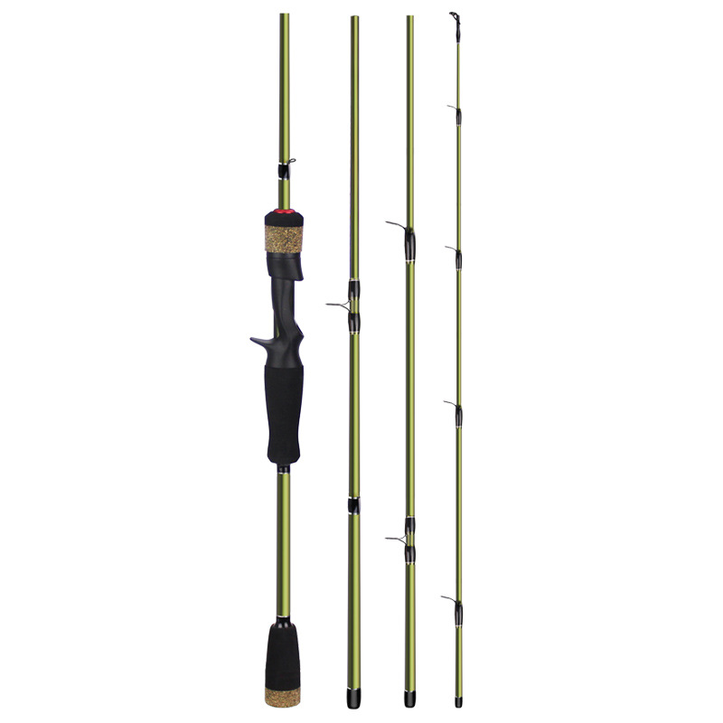 4 section fishing rod road sub rod short section carbon portable plug