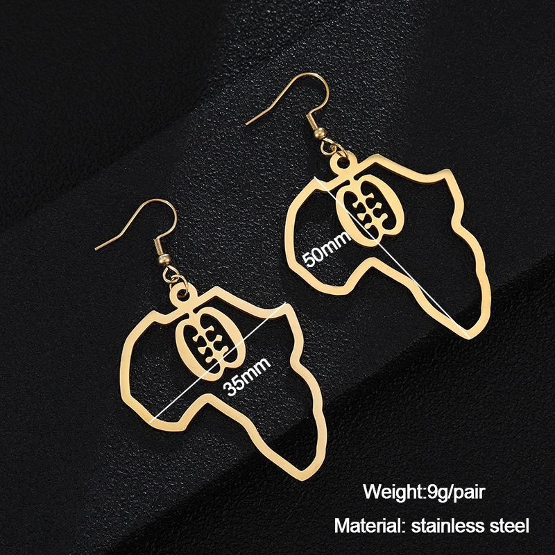c9a5bf54 d6d0 4f33 867b d6b9dd5e1d7d Gold Stainless Steel Adinkra Gye Nyame Earrings