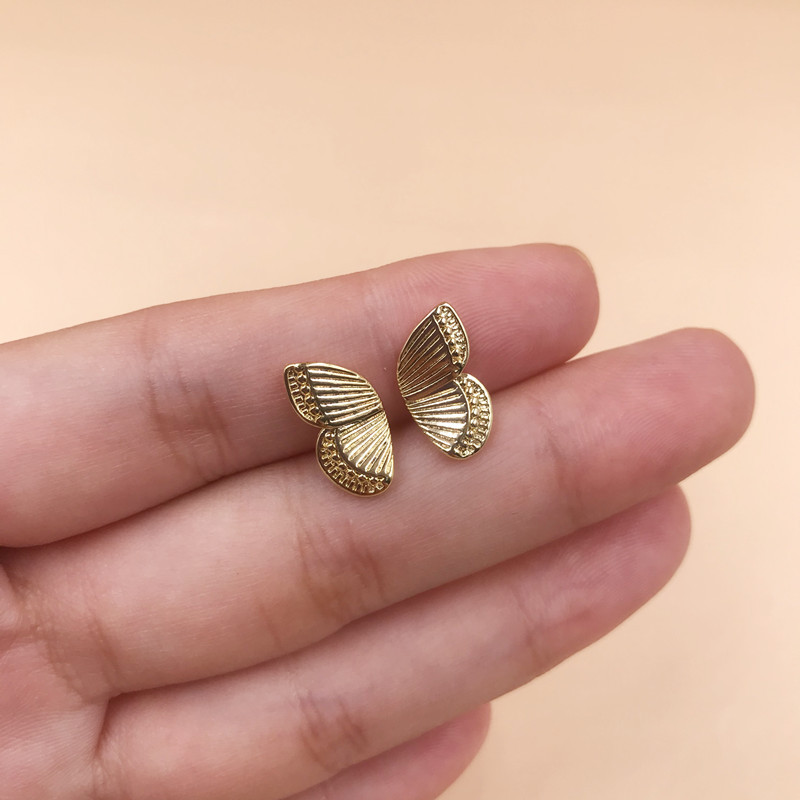 Butterfly Wing Earrings Copper Plating Real Gold 3 c9a8cc95 3a14 41e1 8b75 203b1f8e1c2c Butterfly Wing Earrings Copper Plating Real Gold