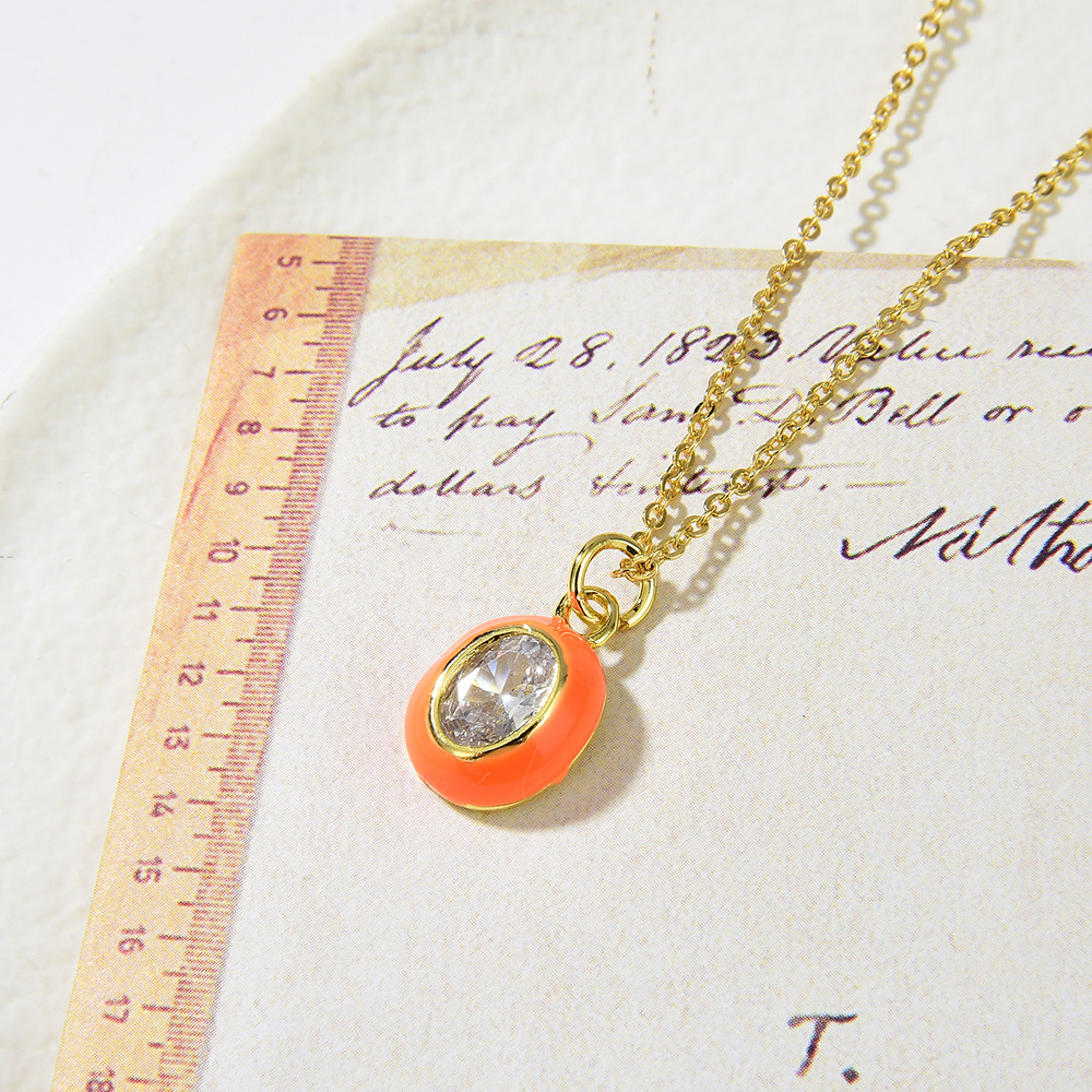 Women's Fashion Geometry Pattern Oval Copper Micro Inlaid Zircon Gold Pendant Necklace 2 c9ee57bc 635b 44a4 bb8e 5da5e75069be Women's Fashion Geometry Pattern Oval Copper Micro Inlaid Zircon Gold Pendant Necklace