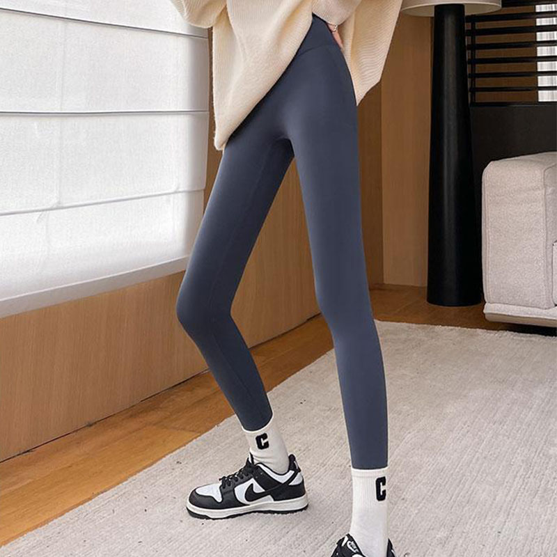 Fleece Thickened Leggings Winter -20 To 5 Shark Pants For Women High Waist  Tight