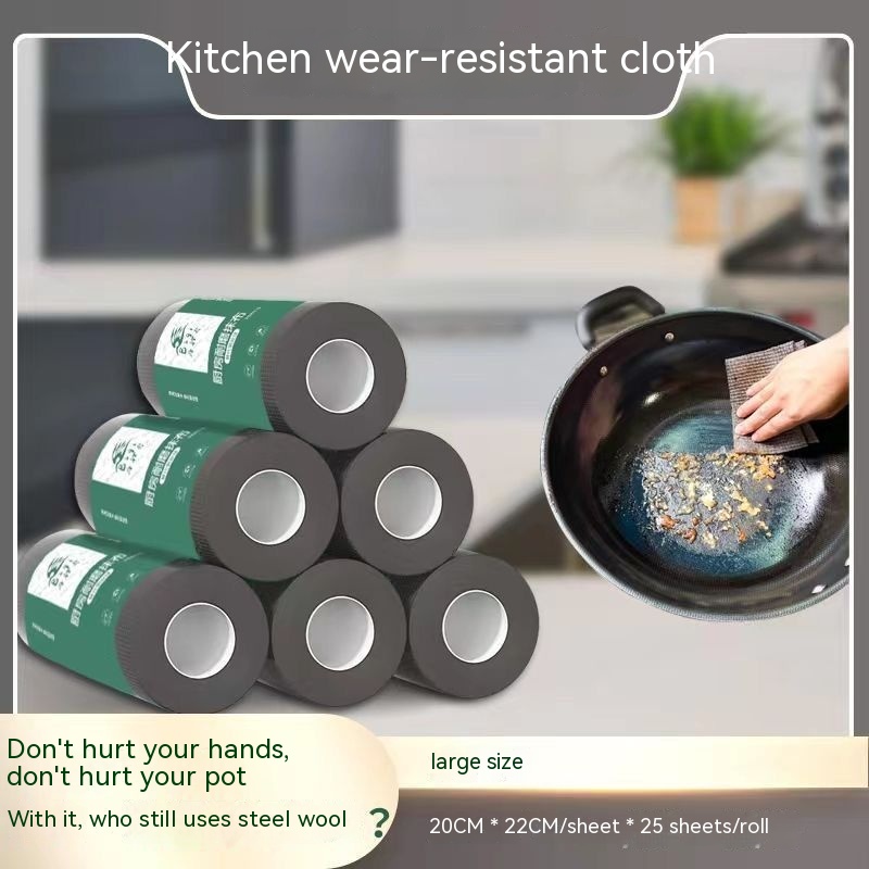 Title 6, Thickened Kitchen Wear-resistant Rag Rag Lint-f...