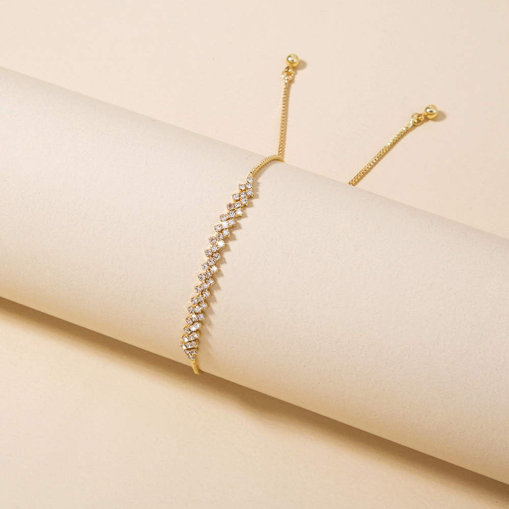 cc022c74 5627 420b 9587 26d10fbffa13 Brass Gold Plated Long Micropaved Zircon Pendant Shrink Pulled Brass Bead Bracelet