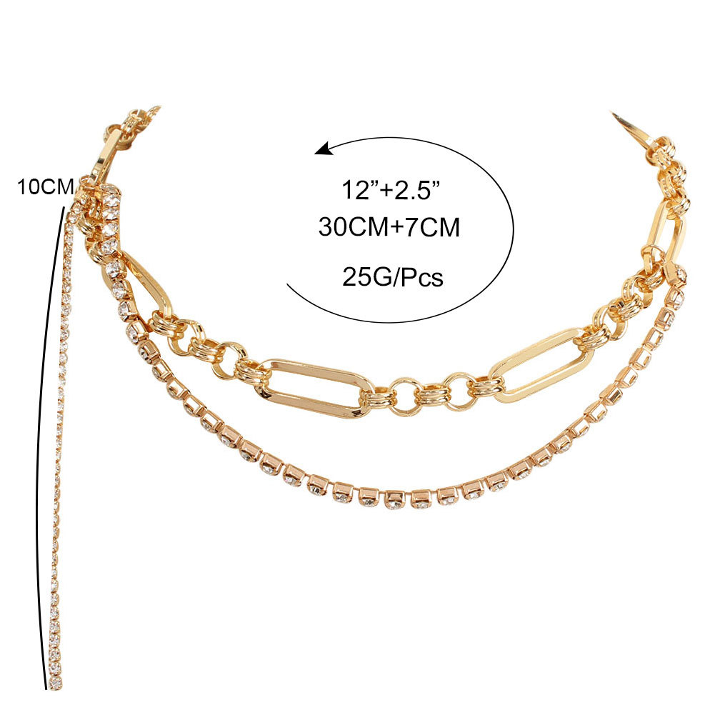 cc57dd50 2612 4940 8586 955a3827b984 Simple Retro Double-layered Tassel Gold Necklace