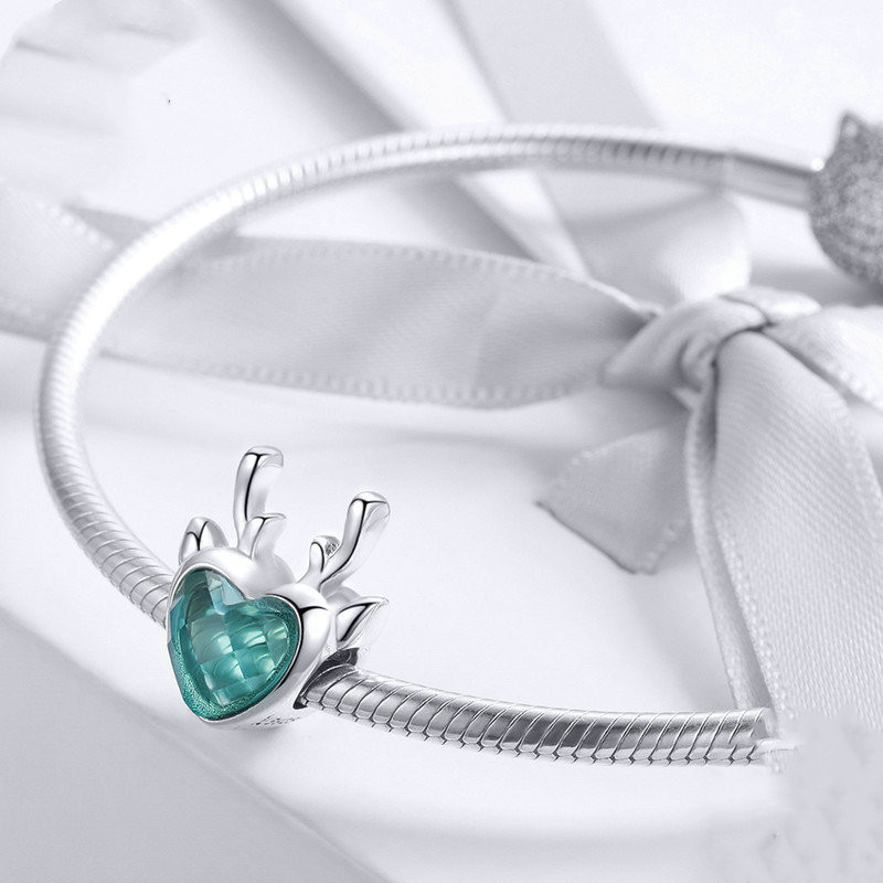 Elk inlaid heart-shaped blue zircon pendant 3 cc9b6b8e 996e 4ef7 81d4 78c7f466d17a Elk inlaid heart-shaped blue zircon pendant