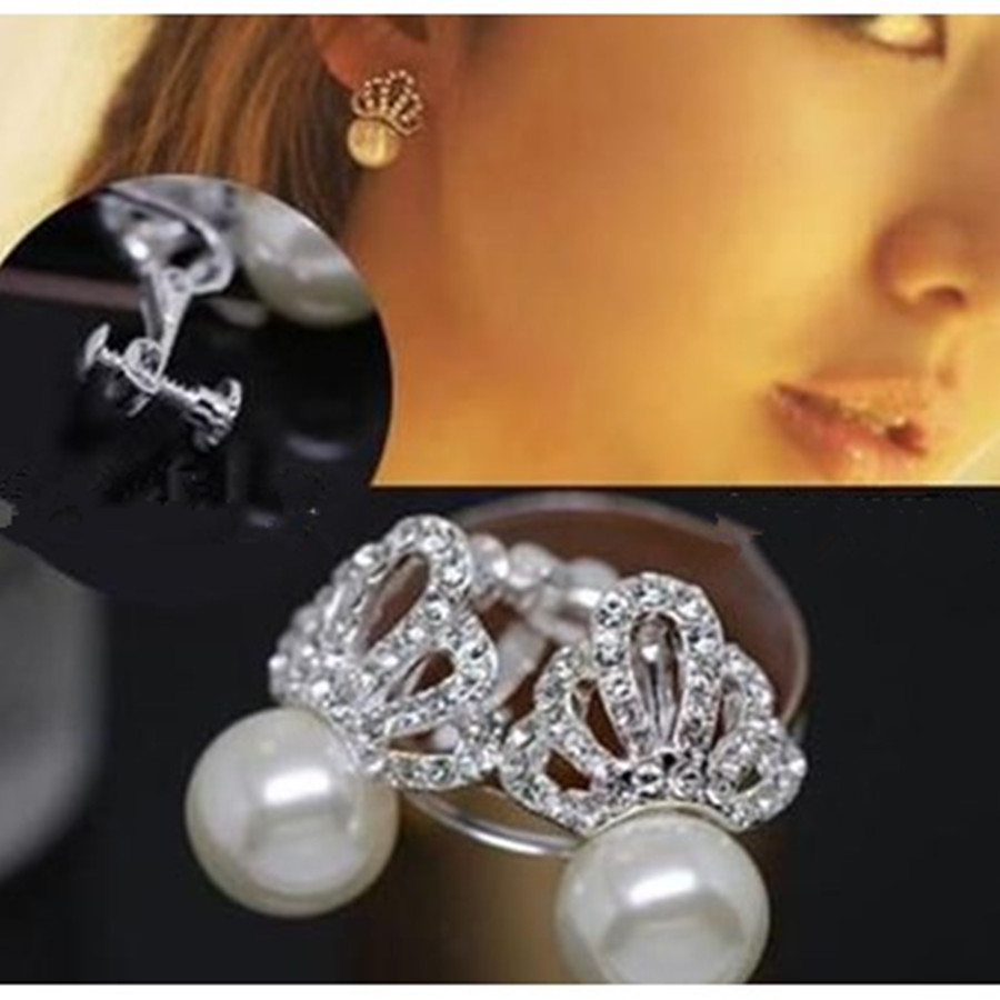 cceeef1d bec9 435a 9f68 186053f69360 Bridal temperament no hole Pearl Earrings ear clip