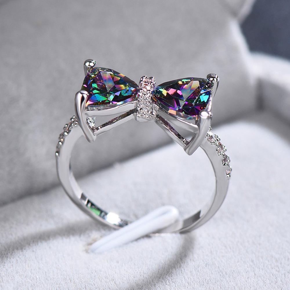 New Women's Bow Zircon Ring 3 cf41e591 5ac3 4550 a99a 391c2beb07a0 New Women's Bow Zircon Ring