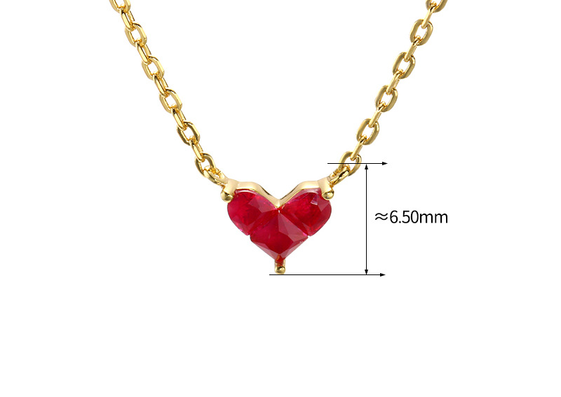 d0d0fbb2 e322 4a7a 8f65 c77ad640258e Women's Gold Plated Sterling Silver Splicing Heart Necklace