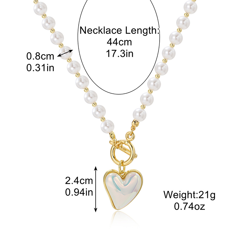 d2985f25 1f7a 4892 bf07 cb4fb8b9670a Heart Baroque Girt Pearl Pendant Necklace Gold Beads Pearl Choker Necklace For Women Mother's Day