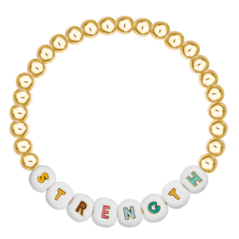 d2bd61ab 2401 4280 ad17 2edd51411d82 Fashion simple dice bracelet letter bracelet