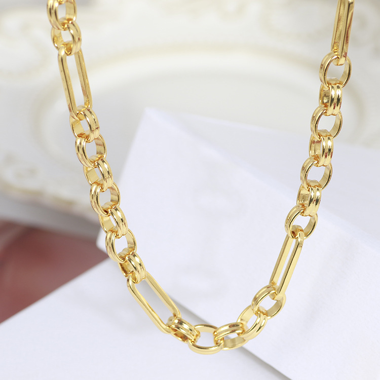 d3420e79 cd3c 4b9f a9c9 da5666b172d2 Personalized Simple Splicing Chain Metal Texture Bare Chain Necklace