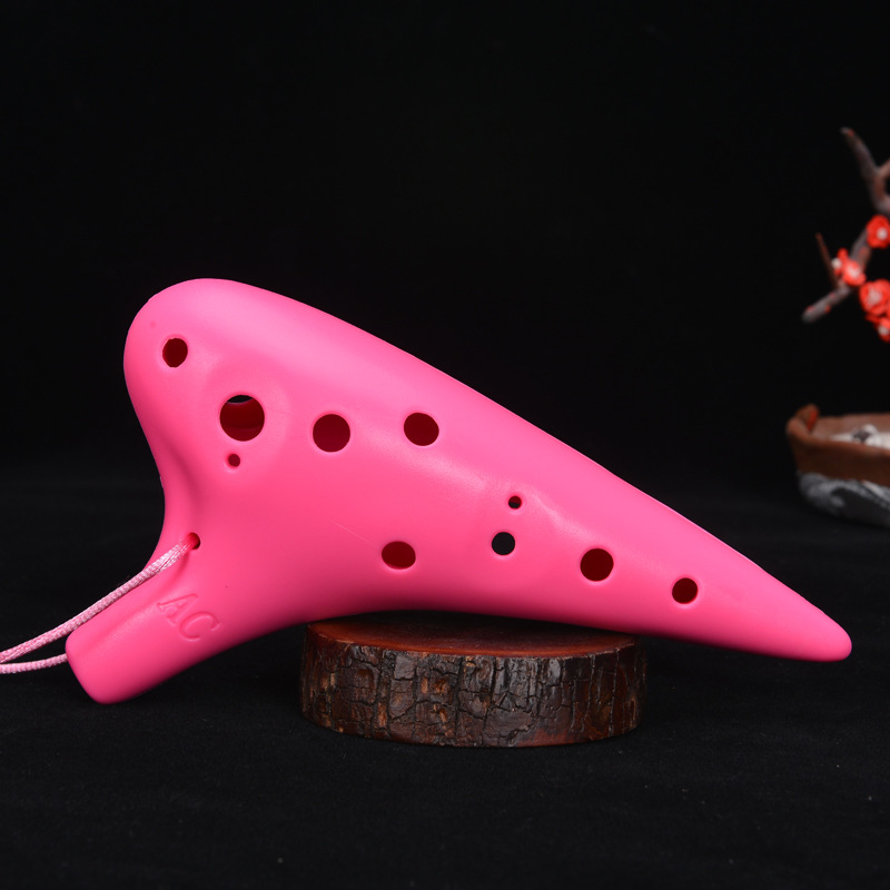 Blue Twelve Hole Resin Ocarina