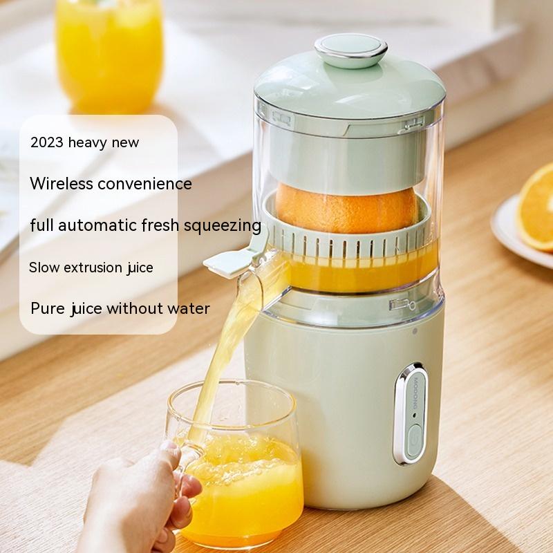 Spremiagrumi elettrico multifunzionale senza fili in acciaio arancione  frullatore al limone USB portatile mini spremiagrumi spremiagrumi da cucina