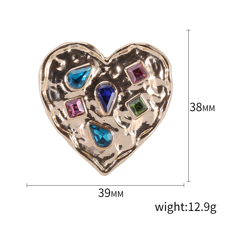 Fashionable Simple Rhinestone Fixed Clothes Retro Heart Shaped Pin 3 d4ffe016 5229 45a0 8b8f 3a155ca50dc6 Fashionable Simple Rhinestone Fixed Clothes Retro Heart Shaped Pin