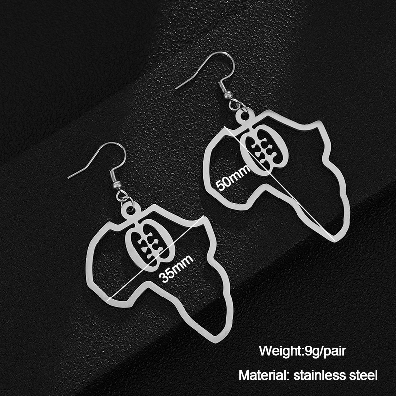 d609058d 46cb 40c2 b825 8af28b022e1d Gold Stainless Steel Adinkra Gye Nyame Earrings