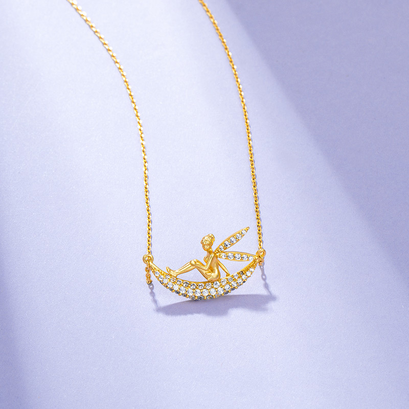 d86c257b add3 4a2e ae40 016a7c760271 Simple 24k gold plated angel necklace