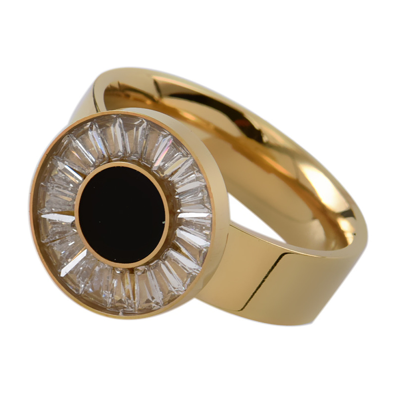 d9627d42 55fe 4699 a1bc 9e3690e965fe European And American Micro Diamond Light Luxury Temperament Ring Titanium Steel