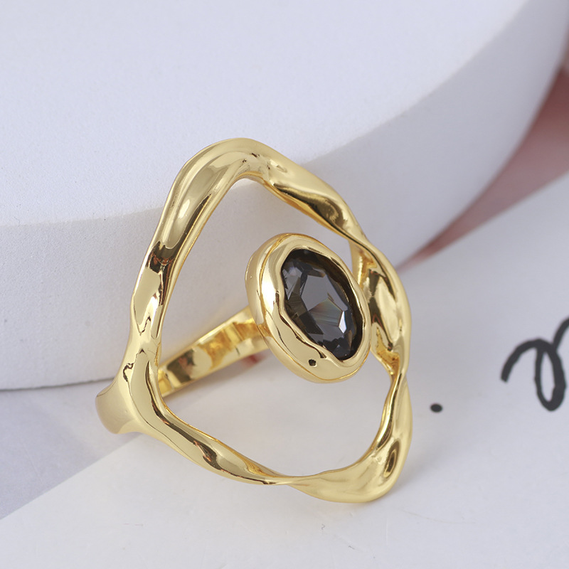 Tide Brand Jewelry Wholesale Fold Geometric Irregular Ring 2 d9c718e1 9161 4929 a482 db5e728a866a Tide Brand Jewelry Wholesale Fold Geometric Irregular Ring