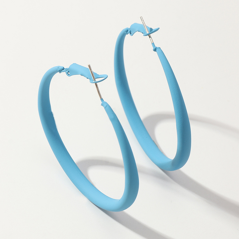 dab9aa19 5f86 494e b56e 38495ea620f7 Retro Macaron Alloy Paint Multicolor Earrings