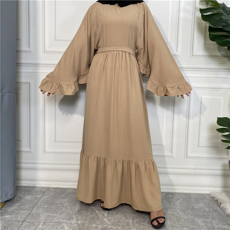 Butterfly Abaya Ruffled Abaya Dress Modest Muslim Dress