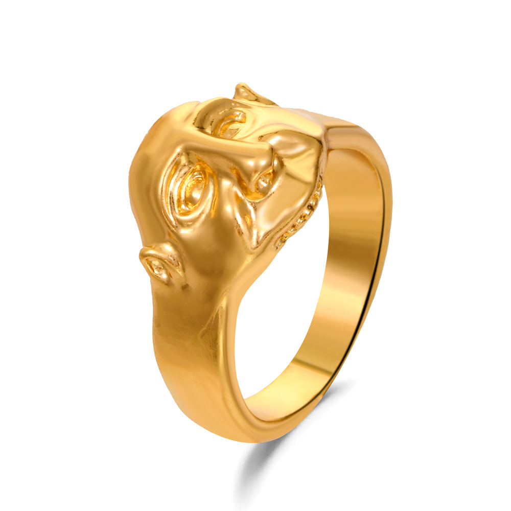 dd000818 5b08 4d2e 971f 369a39705272 Retro Abstract Face Ring Exaggerated Personality Creative Alloy