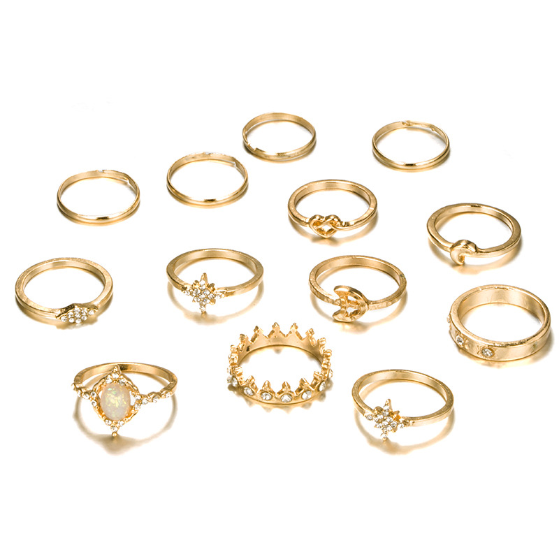 de5a4e06 e222 42c7 b59b 9b8818e9d4e2 Popular Fashion Geometric Joint Ring Set