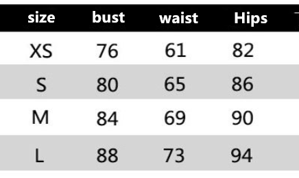 Size Chart for Women's Black Stud Long Bodycon Bandage Midi Dress - A.A.Y FASHION