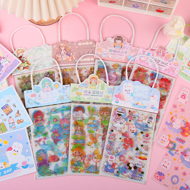 Kawaii Sticker Sheets cute Kawaii Postcard stickers