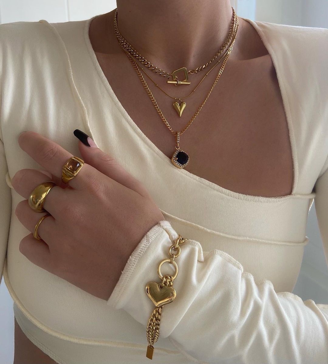 18k Real Gold Electroplating Emerald Necklace Gemstones 4 dfcc7603 0b24 48aa 9d3d 9c48dfe393b3 18k Real Gold Electroplating Emerald Necklace Gemstones