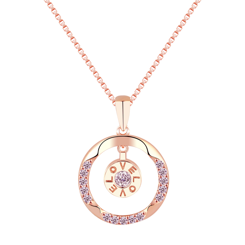 dff2a43e 3e8d 441a 8db2 8945015d5566 Women's 925 Sterling Silver Plated 18k Yellow Gold Love Necklace