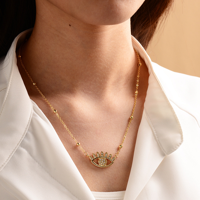 e04cccd2 e086 4237 9c96 3b3fade3340c Fashion gold-plated devil's eye necklace