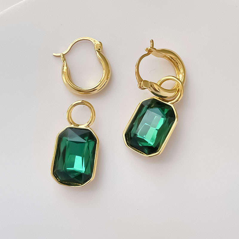 Square Zircon Earrings 18k Gold Plated Brass Light Luxury 6 e16e16a5 963a 4e22 a93f 6ced9cb60886 Square Zircon Earrings 18k Gold Plated Brass Light Luxury