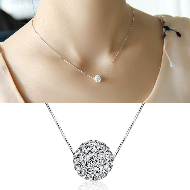 e1762705 d306 4126 9b67 44af617d403c Fashion Full Diamond Round Necklace Women