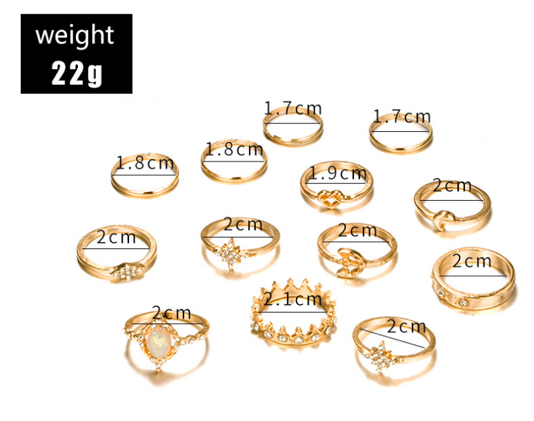 e2ee721c 9202 446e 8568 d07c8b8dee25 Popular Fashion Geometric Joint Ring Set