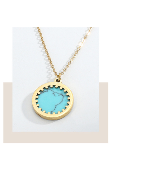 e374f519 2633 4e0a b061 9f155479994d Trendy Hip Hop Spliced Chain Double Layered Wearing Turquoise