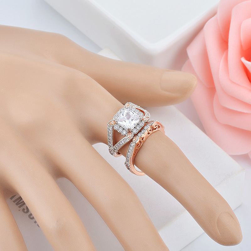 New Two-piece Ring Female Fashion Micro-inlaid Zircon 1 e38f12ff 0011 4a0c 83b4 cfa9daef1ef8 New Two-piece Ring Female Fashion Micro-inlaid Zircon