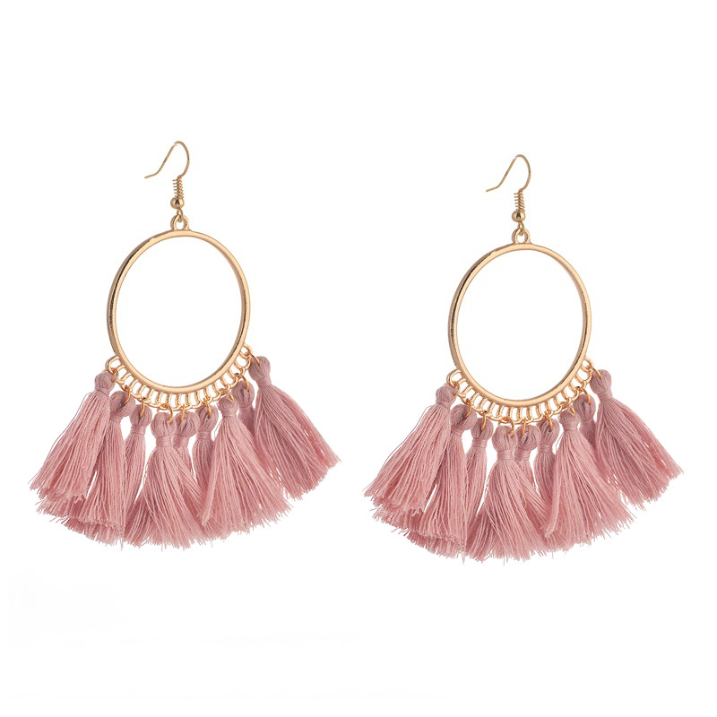 e39827d8 8d0c 4ca1 b5ac efd3e4c83d72 European And American New Su Earrings Women's Fan-shaped Color