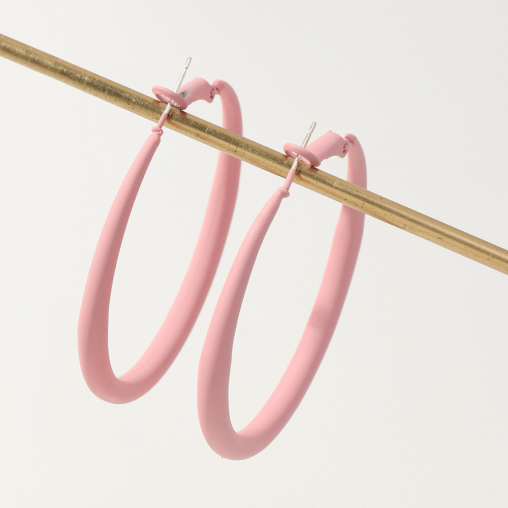 e3faf975 7fea 4513 aa2e d4d42be2c19c Retro Macaron Alloy Paint Multicolor Earrings