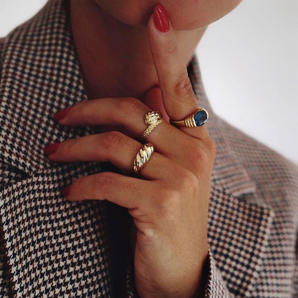 e4b3febe 91da 416e aae0 2076ff9b734d Real Gold Plated Exquisite Fashion Snake Ring