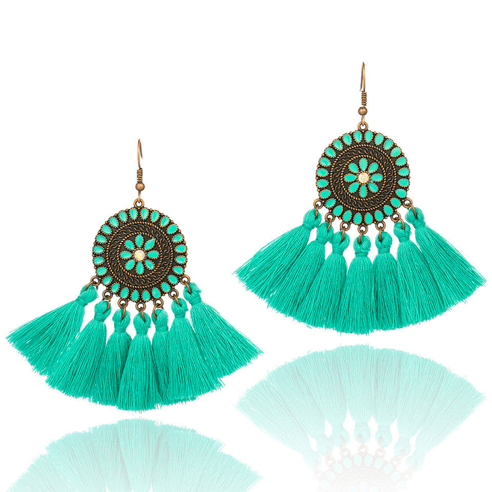 Fabric Tassel Large Version Sunflower Earrings 9 e6ed7035 7ae9 4dac b8df 96bf8843fefb Fabric Tassel Large Version Sunflower Earrings