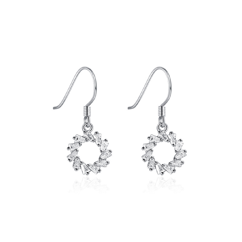 e75fd3f8 f4eb 4654 9d1f f7770b0a5d92 Sterling Silver S925 Circle Shape Earrings