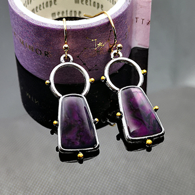 e83993f7 58e3 4cec 9b09 6ffda0ddce48 Personality Creative Purple Girl Earrings