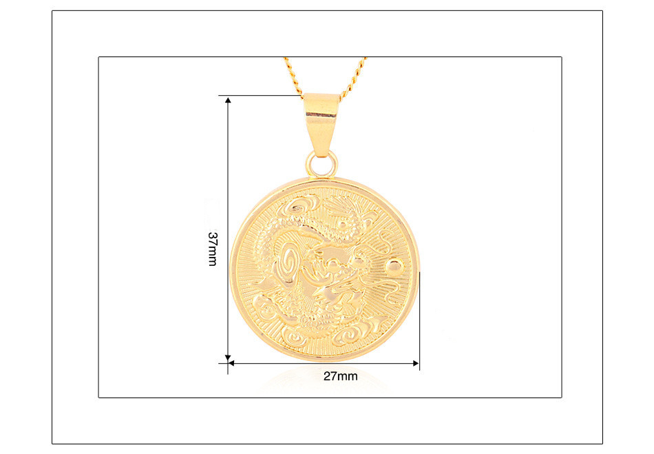 e85bef57 7292 47ae bfc2 8caa47de3c87 18K Copper Gold Plated Chinese Dragon Pendant Necklace