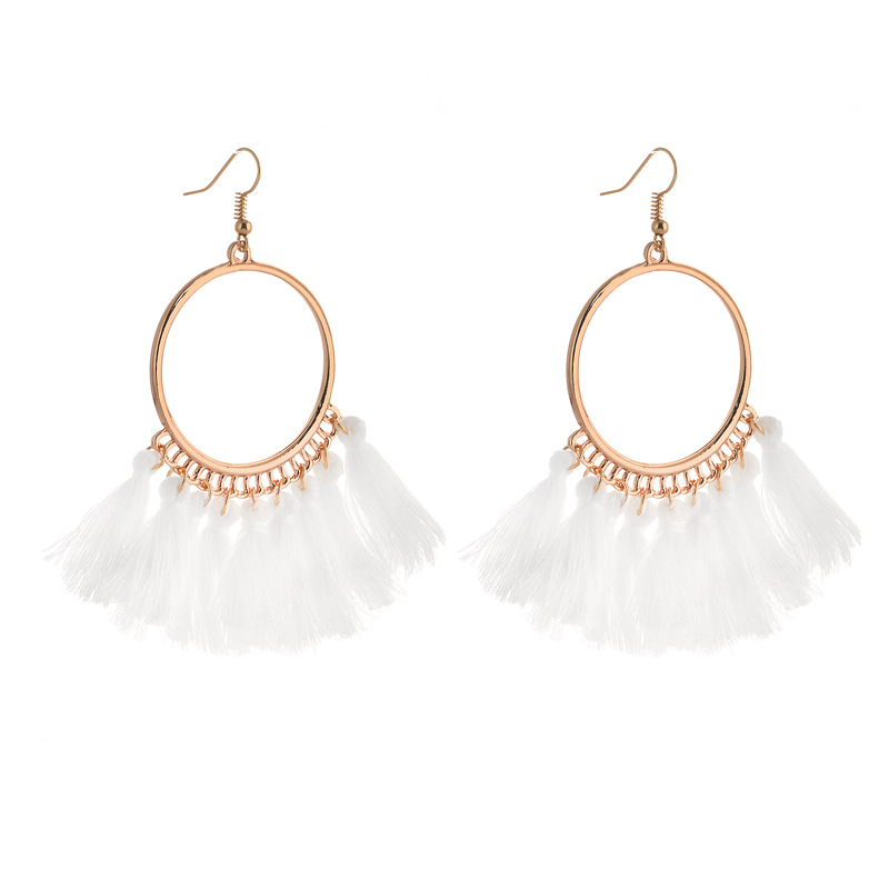 e938f6f8 86c2 427f a0b5 1e85ff4145a8 European And American New Su Earrings Women's Fan-shaped Color