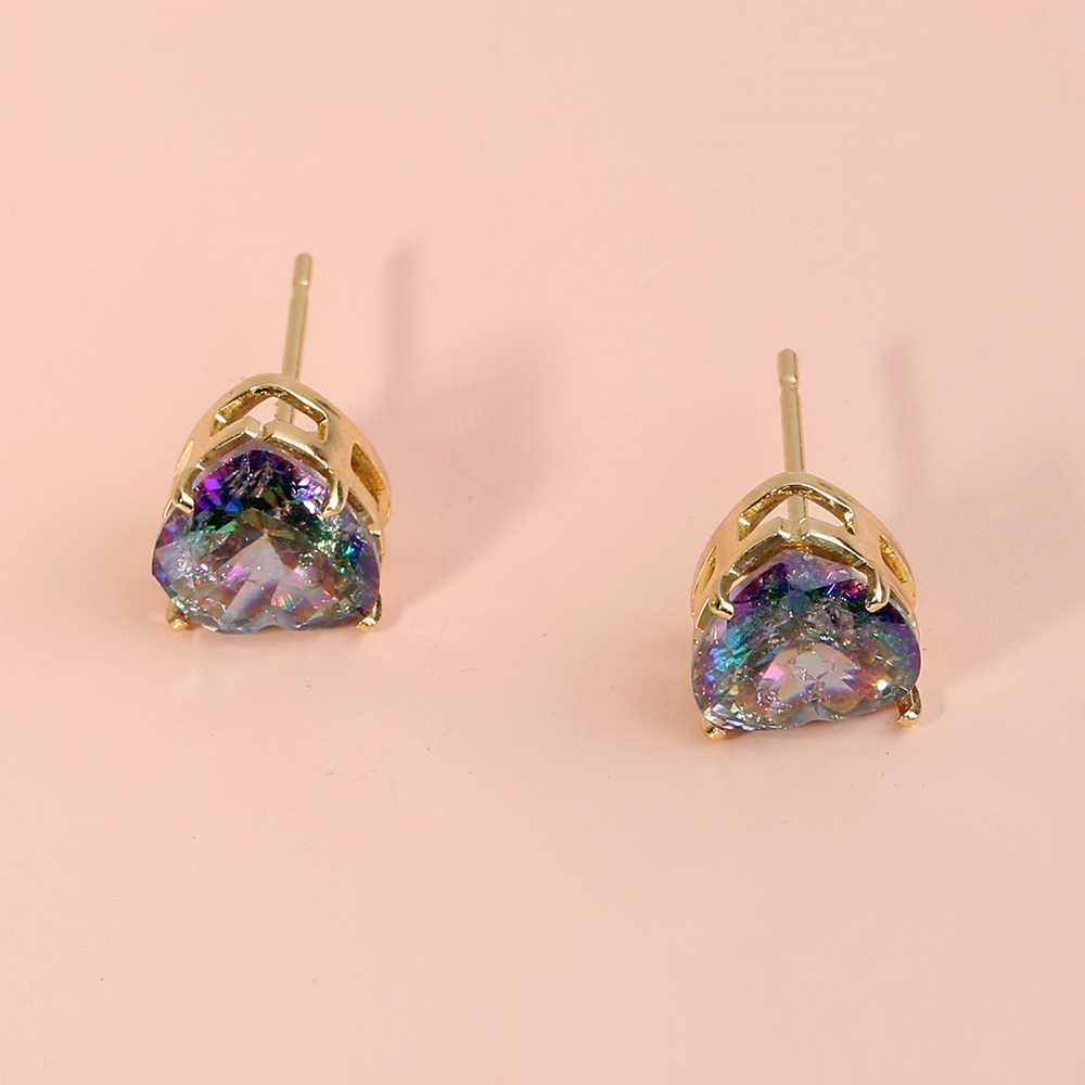 e993a6d3 7545 4bae a027 7cde79e3d452 European and American Amazon hot-selling jewelry colorful zircon shiny simple love wild earrings earrings