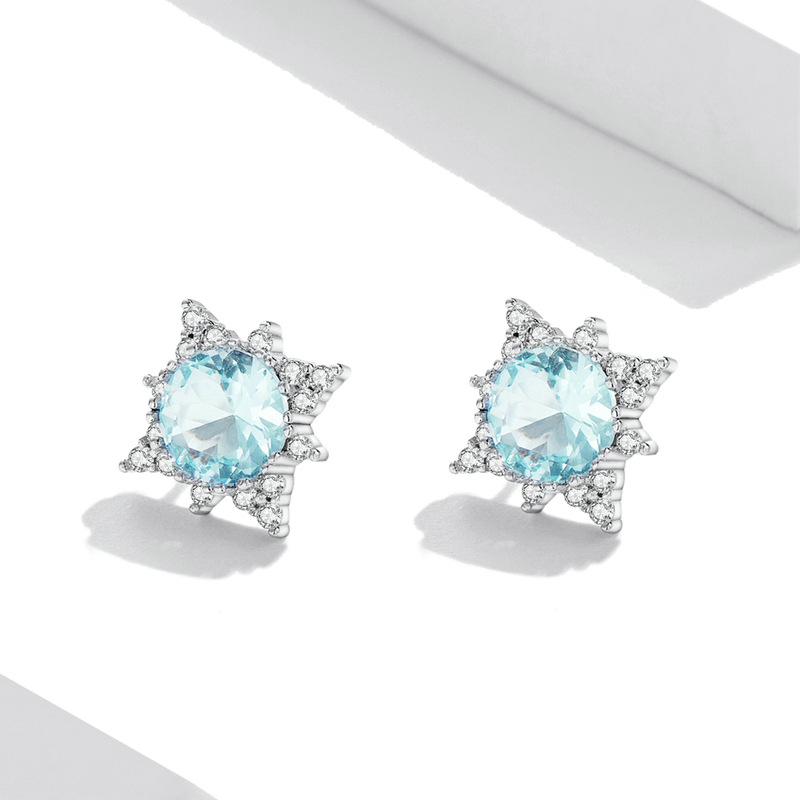 ea848bde 10d6 4c13 8f31 04236bb914af Platinum-plated Shining Star Earrings Female Niche Design High Sense