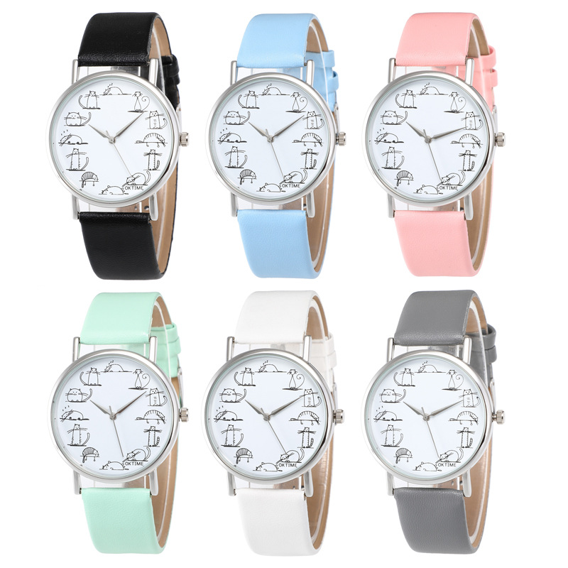 Whisker Watch Couture - Simple Cat Multicolor Watch