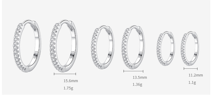 ece0f50a d6a2 4d8f bbd6 cce52c206f29 S925 Sterling Silver Micro Diamond Earrings